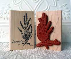 Lavender Rubber Stamp From Oldislandstamps 11 50 Via Etsy Lavender Stamp Stamp Crafts Flower Stamp