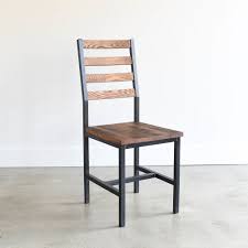 industrial reclaimed wood dining chair