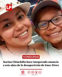 🔴La madre de Enoc Pérez publicó un video en redes sociales en el que  recuerda los seis años sin saber del paradero de su hijo.  https://www.laprensa.hn/fotogalerias/honduras/karina-chinchilla-inesperado-anuncio-seis-anos-desaparicion-hijo-enoc-perez  ...