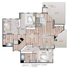 All dimensions are estimates only and may not be exact measurements. Luxury 3 Bedroom Apartment Plan Luxury Bedrooms Ideas