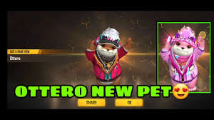 Free fire has introduced a new pet ottero who recovers ep while recovering hp and comes with a set of emotes. Ottero New Pet Sakura Ottero Pet Skin Emote 500 Daimond Topup Event In Free Fire Youtube