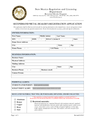 Maybe you would like to learn more about one of these? Secondhand Metal Dealer S Registration Application