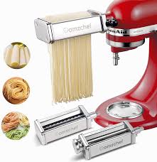 Use the time you save letting the mixer do the hard work to dream up more special treats for your friends and family. Amazon Com Amzchef Pasta Maker Attachments Set For Kitchenaid Stand Mixers 3 Pcs Stainless Steel Pasta Maker Attachment For Kitchenaid Includes Pasta Roller And Spaghetti Cutter Fettuccine Cutter Kitchen Dining