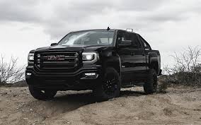 Download Wallpapers Gmc Sierra Crew Cab 2016 Tuning Gmc Black Pickup Truck American Cars Besthqwallpapers Com Gmc Sierra Denali Gmc Sierra Gmc Sierra 1500