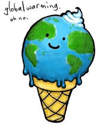 Oh No I M Meltin Pemanasan Global Seni Doodle Seni