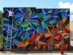 Colorful Geometric Graffiti Murals Murals Street Art Graffiti Murals Street Art