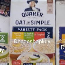 Namun, jika kamu bosan dengan cara itu, kamu juga mengolah oatmeal menjadi menu sarapan yang lebih lezat. Jual Quaker Oat Simple Variety Pack Jakarta Barat Dhedeshopkuy Tokopedia