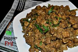 Pork Pepper Fry A Dry Pork Dish Served With Pulav Stuffed Peppers Spicy Recipes Pork