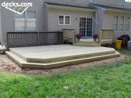 Good Shape Single Step No Rails Decks Backyard Outdoor Living Deck Backyard