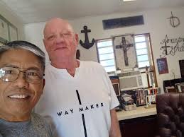 Pastor Robin from the Philippines is visiting with us again. He will be  preaching the message this Sunday while I am in Gatlinburg preaching at  Banner Baptist.