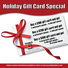 But when you really don't know what to get a person, but you do know gift cards are available in any amount between $10 and $2,000. Holiday Gift Card Promo 01 Double Jj Resort