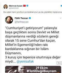 İktidara yakın yazar fatih tezcan, 2013 yılında yaptığı bir paylaşımda ise ulu önder atatürk'e nüfus cüzdanı üzerinden hakaret etti. Ataturk E Hakaret Eden Fatih Tezcan A Sert Yanit Ya Tutuklarsiniz Ya Da Coplukten Toplarsiniz Elbe Express