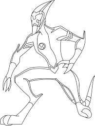 Big white fog poster vector. Ben 10 Ultimate Alien Coloring Pages For Kids Coloring Home