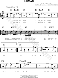 Ausmalvorlagen, geschenkanhänger, stundenplan, bastelvorlagen und vieles mehr zum. Christina Perri Human Sheet Music For Beginners In C Major Download Print Klarinette Noten Notenblatter Fur Flote Kostenlose Klaviernoten