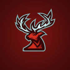 Esport Mascot Vector Red Deer Illustration Design Deer Illustration Watercolor Flower Illustration Illustration Design