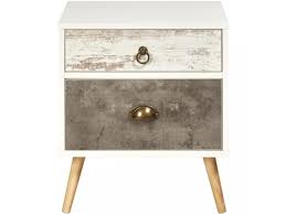 Architectural designer in george town, malaysia. Chevet Design En Bois Boule Blanc Et Gris Bobochic