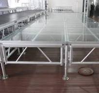 Event Stage Adjustable Clear Acrylic Glass Stage Layer Truss ...