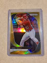The collector and the dealer. 2020 Panini Prizm Mike Trout Gold 01 10 Baseballcards