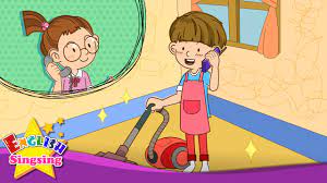 Now that you've got your kids cleaning their rooms like pros, why stop there? What Are You Doing I M Cleaning My Room Present Progressive English Song For Kids With Lyrics Youtube