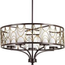 Progress Led Briarwood Graphite Five Light Linear Chandelier Hd Supply