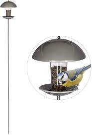 Relaxdays Vogelfutterspender Futterhauschen Fur Vogel Aufhangen O Stecken Garten Balkon Mit Stab H 172cm In 2020 Futterhaus Vogel Futterhaus Vogelfutterspender