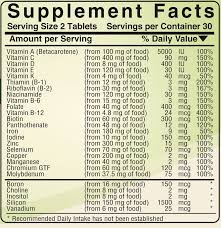 vita mineral 100 whole food multi vitamin mineral