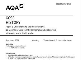 Aqa Gcse History Germany 1890 45 And Conflict And Tension Exam Hint Sheet Teaching Resources