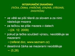 Nebo vypadá jako čárka s tečkou nahoře. Typograficke Zasady Online Presentation