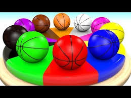 Learn Colors For Children With Basketballs Wheel Color Chart