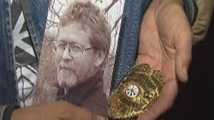 Firefighter's widow pleas for return of husband's badge