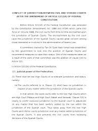Court users must ensure that court documents filed on or after 1 april 2021 conform to the new forms, where applicable. Conflict Of Jurisdiction Between Civil And Syariah Courts After The Amendment Of Article 121 Sharia Jurisdiction