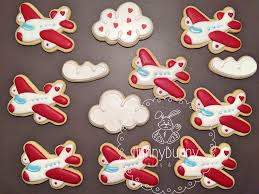 Royal Icing Cookies Cloud Cookies Romantic Cookies Decorated Cookies Royal Icing Roses Decorated Airplane Cookies Sugar Cookies Decorated Birthday Cookies
