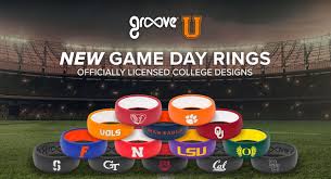 Groove University College Silicone Rings Groove Life Silicone Rings Groove Life College Design Silicone Rings Men