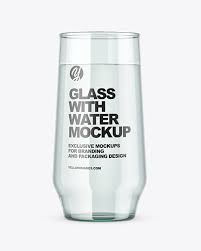 Download Clear Glass With Water Mockup In Cup Bowl Mockups On Yellow Images Object Mockups PSD Mockup Templates
