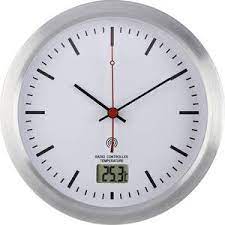 Buy hd digital shower clock with timer thermometer hygrometer【waterproof for water spray】 touch button bathroom kitchen wall clock with magnet, suction cup, hanging hole, stand gxstwu(1pack): Renkforce E1003r Funk Wanduhr 17 Cm X 6 Cm Silber Badezimmer Feuchtraum Geeignet Kaufen