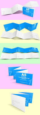 5 Panel Accordion Fold Brochure Mockup Cover Actions Premium Mockup Psd Template Accordion Fold Brochure Brochures Mockups