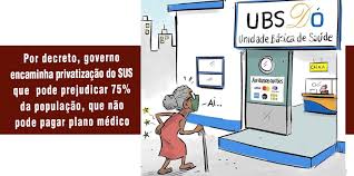 Governo ameaça privatizar SUS via decreto e fragilizar a Saúde Pública