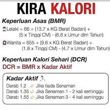 Setelah mendapatkan nilai kalori harian dapat. Cara Kira Kalori Makanan Harian Untuk Diet Lelaki Perempuan