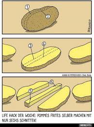 Im download sind verschiedene versionen der datei enthalten. Life Hack Der Woche Pommes Frites Selber Machen Mit Nur Lustige Bilder Spruche Witze Echt Lustig