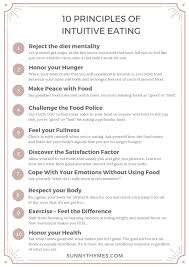 10 Principles Of Intuitive Eating Intuitive Eating