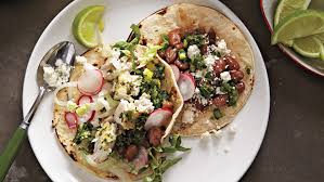 Mix seasoning mix and bread crumbs in shallow dish. Fish Tacos With Cabbage And Lime Recipe Martha Stewart