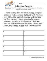 Adjectives Worksheets Have Fun Teaching Adjective Worksheet Nouns And Verbs Worksheets Nouns Worksheet