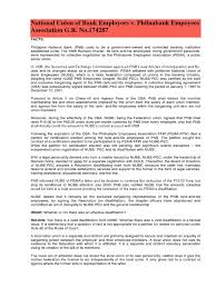 As with the case of national union of bank employees v noorzeela bt lamin and another suit 2014 7 mlj 31, the high court ruled in favour of nube (this occurred when noorzeela bt lamin and zayuddin bin mohamed yusop were still members of nube).in this case, both noorzeela and zayuddin claimed that section 22 (1) of the trade union act 1959 afforded them immunity from being sued as they were a. 80 National Union Of Bank Employees V Philnabank Empoyees Association Digest Trade Union Employment