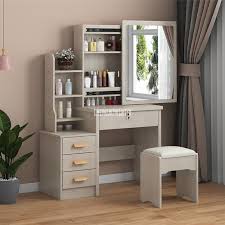 Shop with afterpay on eligible items. C918 C501 Simple Modern Dresser Household Bedroom Dressing Table Density Board Makeup T Able With Mirror Drawer Lock Stool Living Room Cabinets Aliexpress