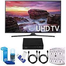Samsung Un55mu6290 54 6 Led 4k Uhd Smart Tv Bundle Includes Tv 2 Hdmi Cables 16gb Flash Drive Screan Cleaner Surge Adapter A Digital Tv Tv Tuner Smart Tv