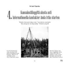 PDF) Kansainvälisyyttä alusta asti Internationella kontakter ända från  starten