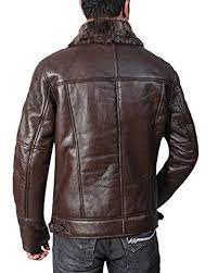 B3 Bomber Dark Brown Leather Jacket At Amazon Men S Clothing Store Dark Brown Leather Jacket Brown Leather Jacket Dark Brown Leather