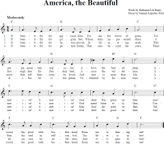 America The Beautiful Chords Lyrics And Sheet Music For