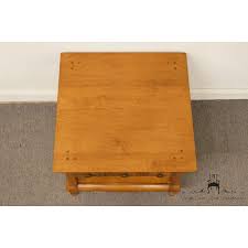 Wall mounted solid oak study table from cu, boulder | 12x60x30. Late 20th Century Vintage Sprague Carleton Colonial Style Maple Side Table Chairish