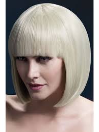 26" Blonde White Fever Elise Short Hair Women Adult Halloween Wig Costume  Accessory